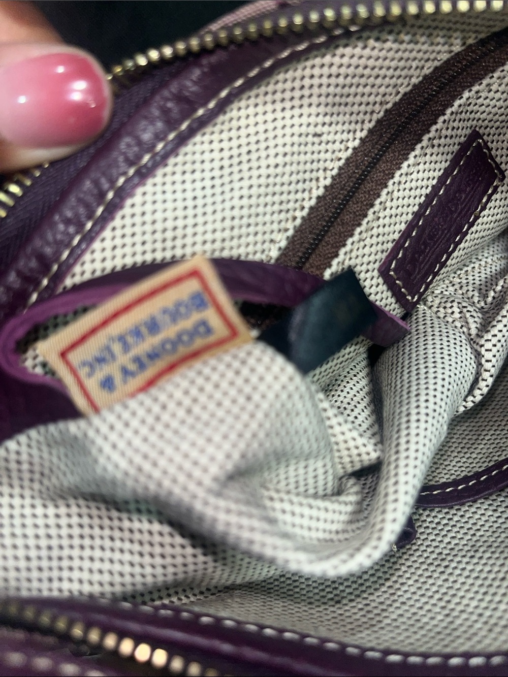 Vintage Y2K Dooney & Bourke Signature Monogram Mini Shoulder Bag - Picture 8 of 10